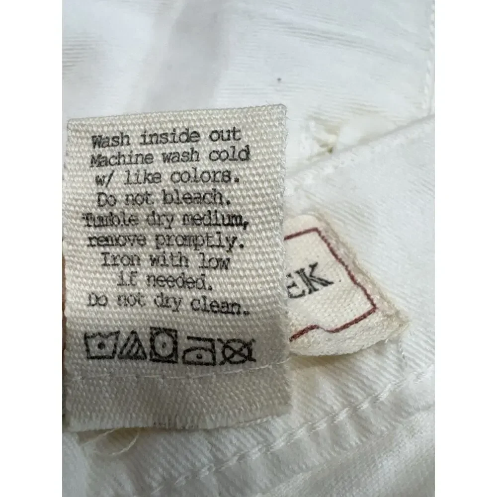 Redwood Creek Shorts Men's Size 34 Ivory 100% Cotton Slash Pockets Flat Front